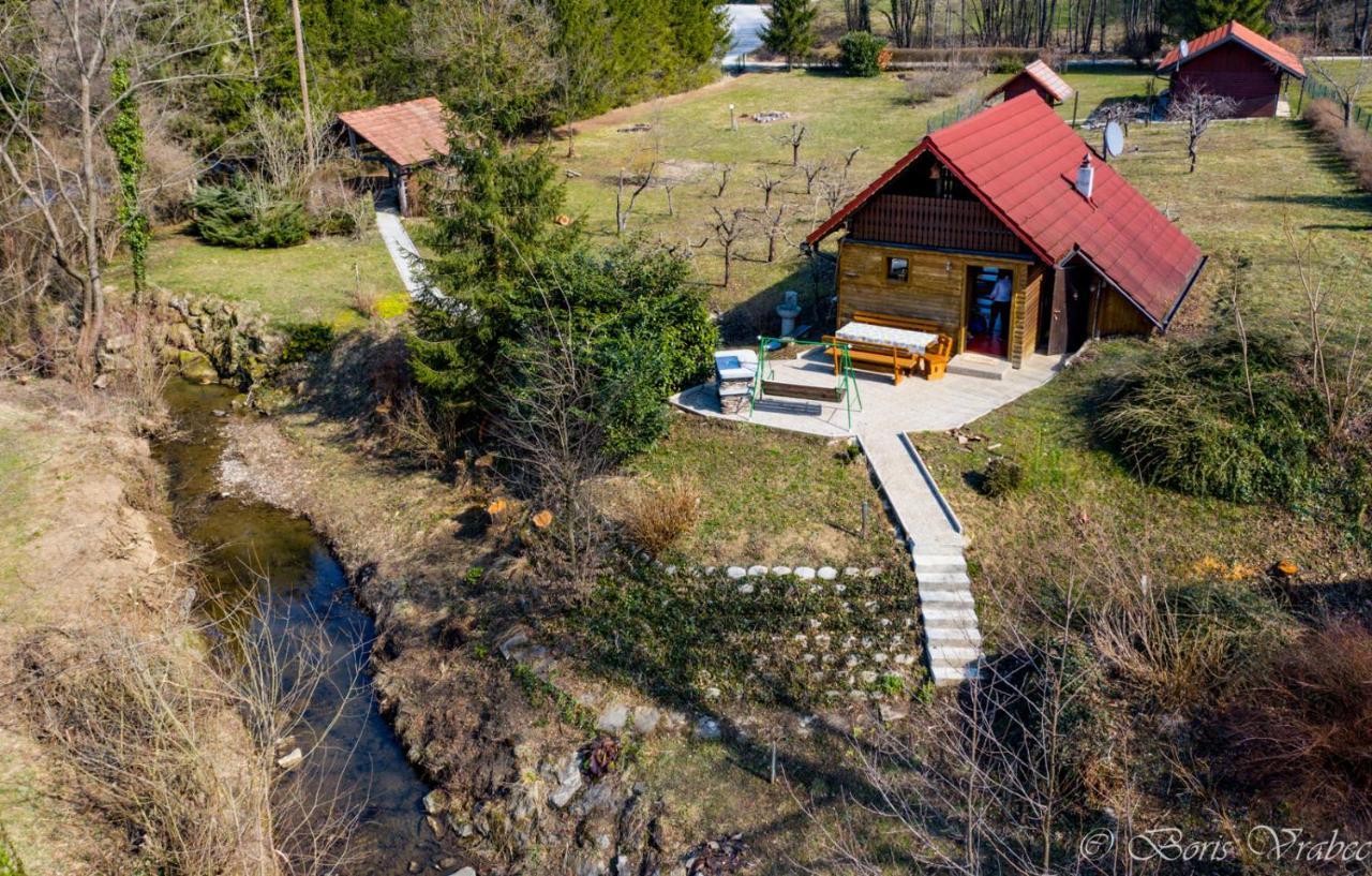 Wooden Cabin Zurej With Hot Tub Bukovje v Babni Gori 외부 사진